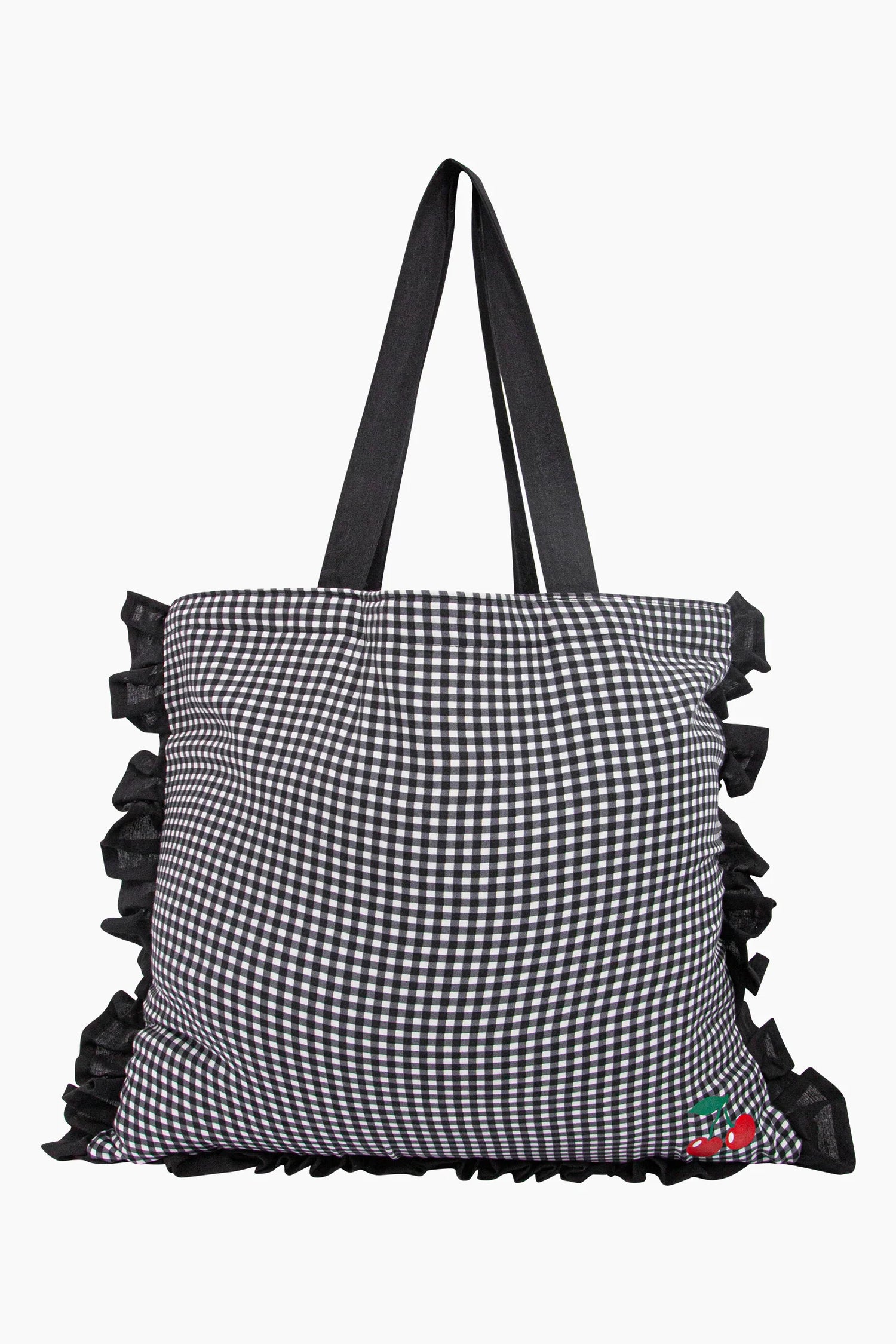 Gingham Frill Tote Bag