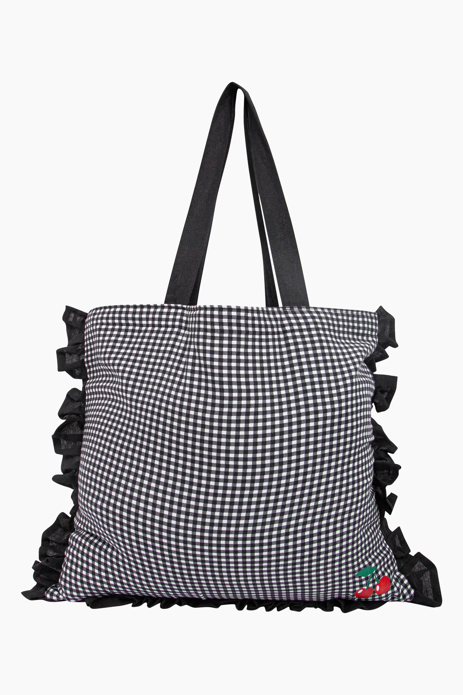 Gingham Frill Tote Bag