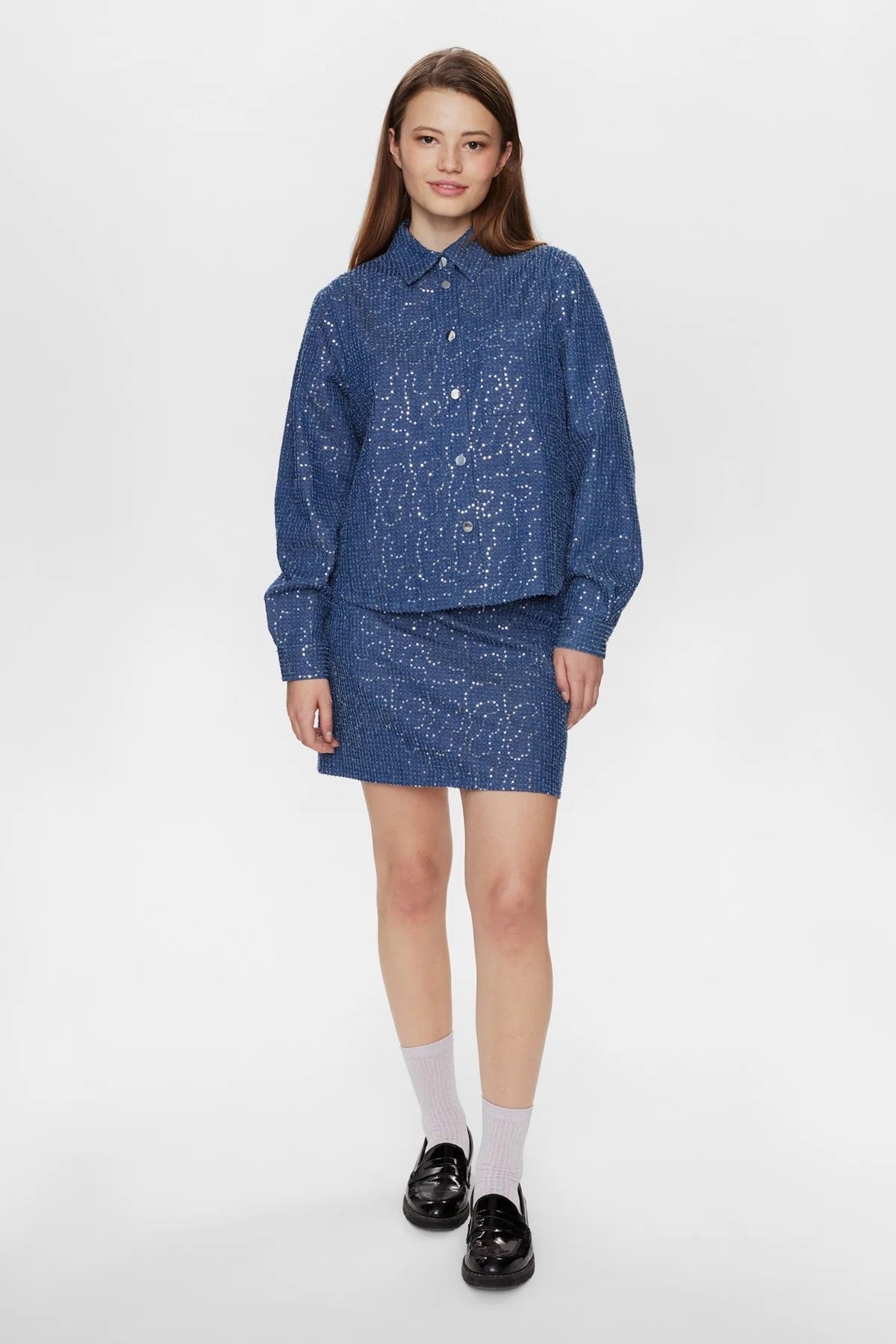 Nujourney Denim Shirt - Medium Blue