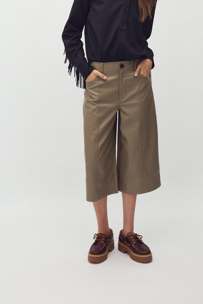 MbyM Crincle Trouser Culotte in Brindle Sand