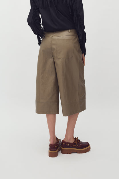 MbyM Crincle Trouser Culotte in Brindle Sand