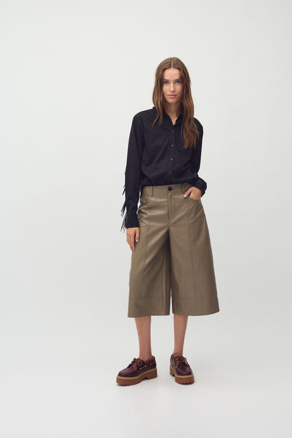 MbyM Crincle Trouser Culotte in Brindle Sand