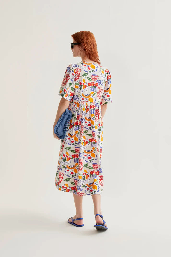 Lush print midi dress
