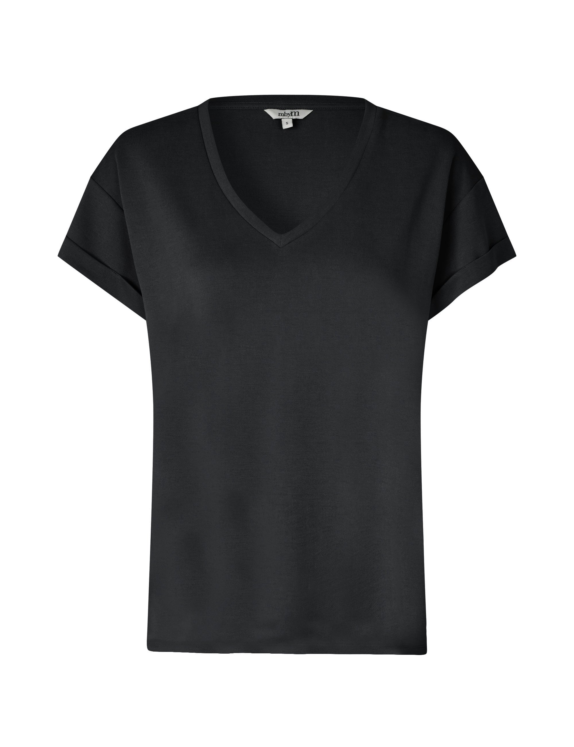 MbyM Bosko Luxe V-Neck T-Shirt in Black