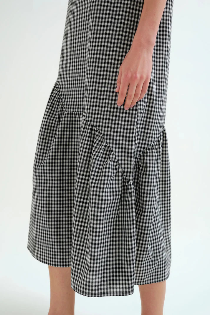 Gingham Midi Dress