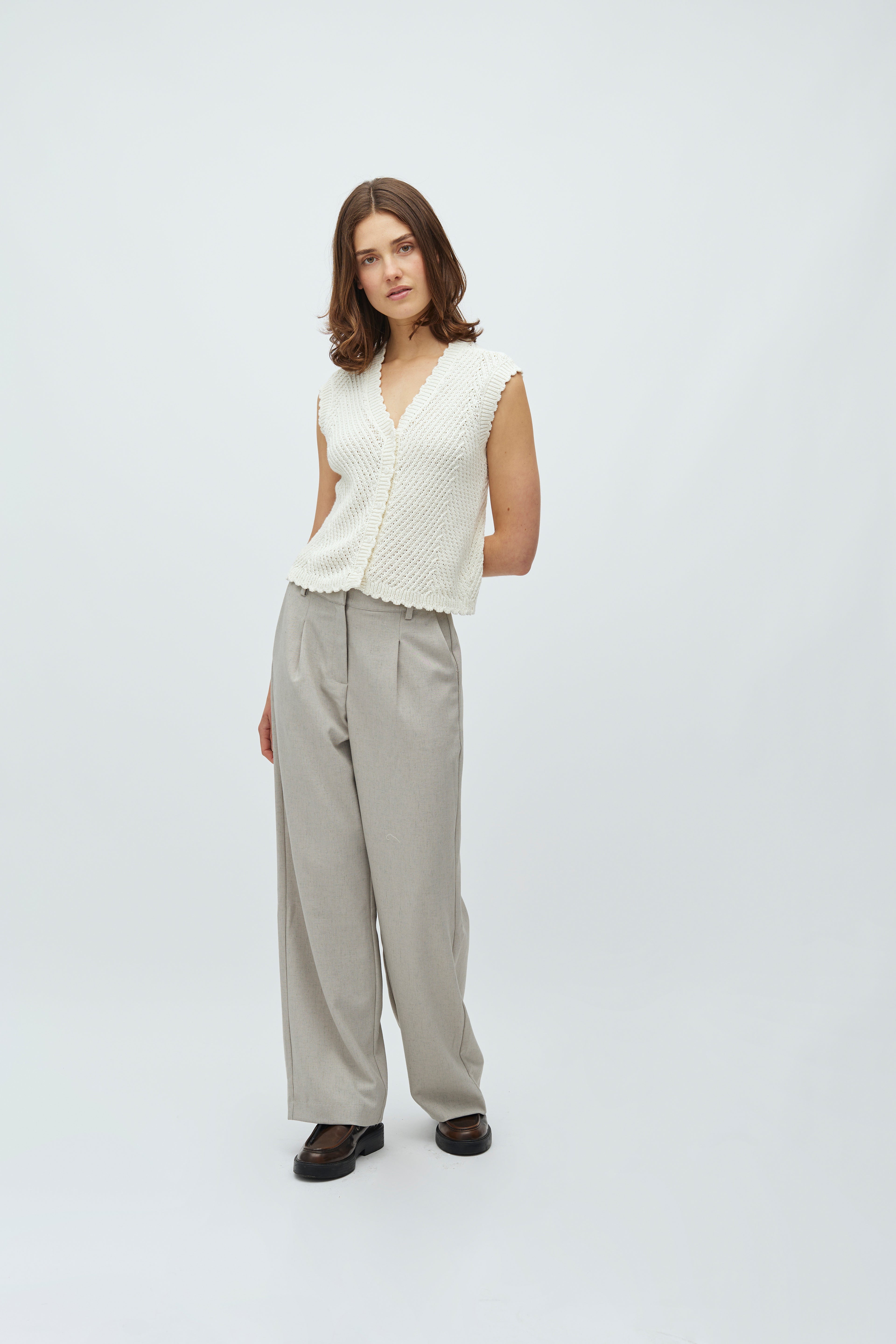 MbyM Knitted Vest With detailed Pattern