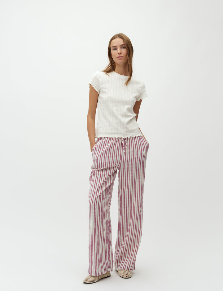 MbyM Pink Stipe Cotton Trouser