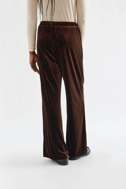 Brown velvet pants