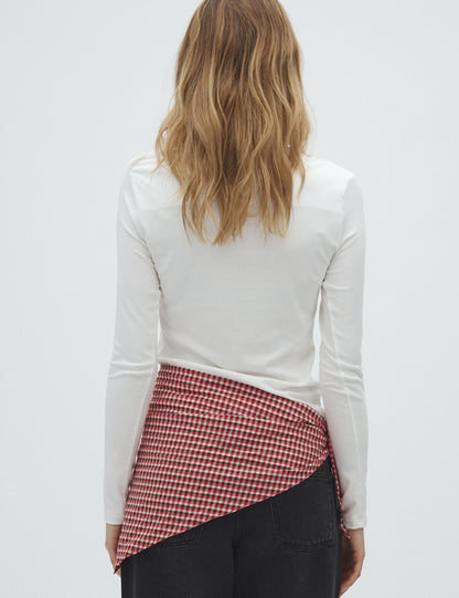 MbyM Red Check Scarf