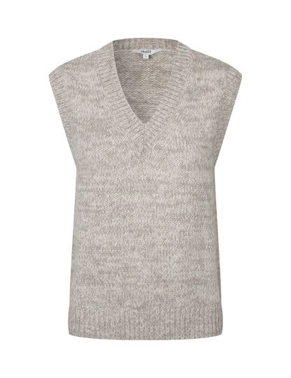 PRE ORDER - Laora Knitted Vest in Oaty Melange