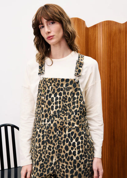 Frnch Morninga Denim Jumpsuit in Leopard