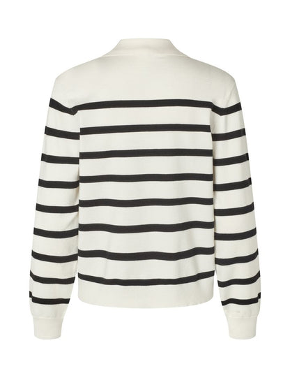 MbyM Knit in Sugar with Java Stripe