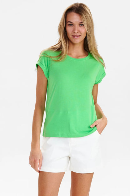 Nümph Nutytte Modal Blend T-Shirt in Poseidon Green