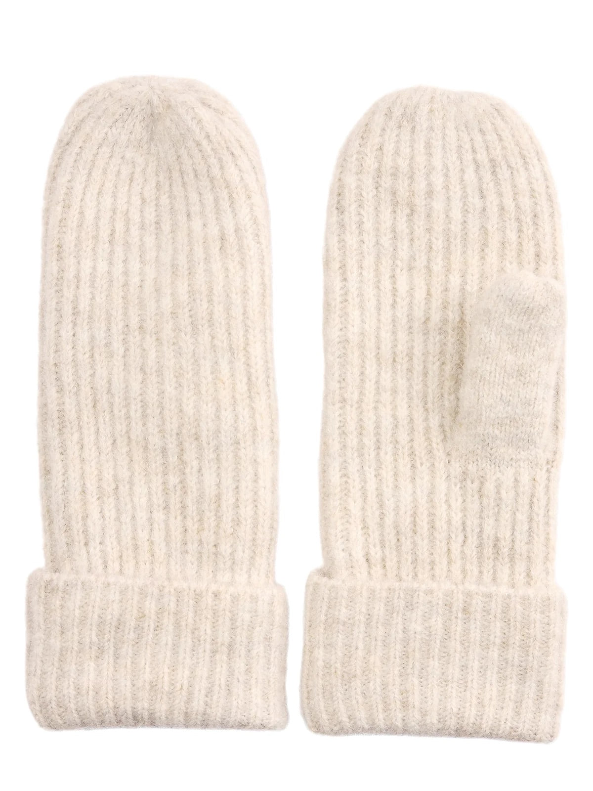 Numph Nusafir Mitten Gloves in Oyster Gray