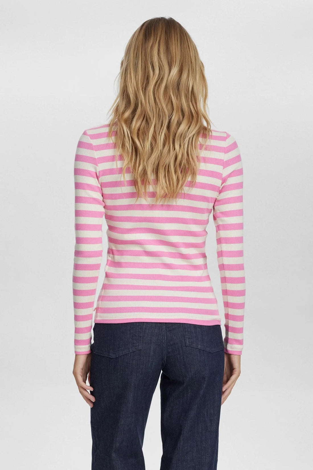 Numph Numixie Long Sleeved Top in Pink Cosmos