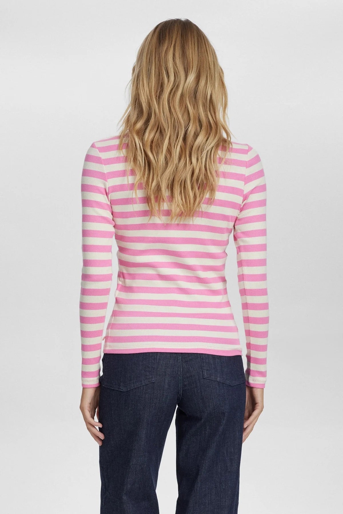 Numph Numixie Long Sleeved Top in Pink Cosmos