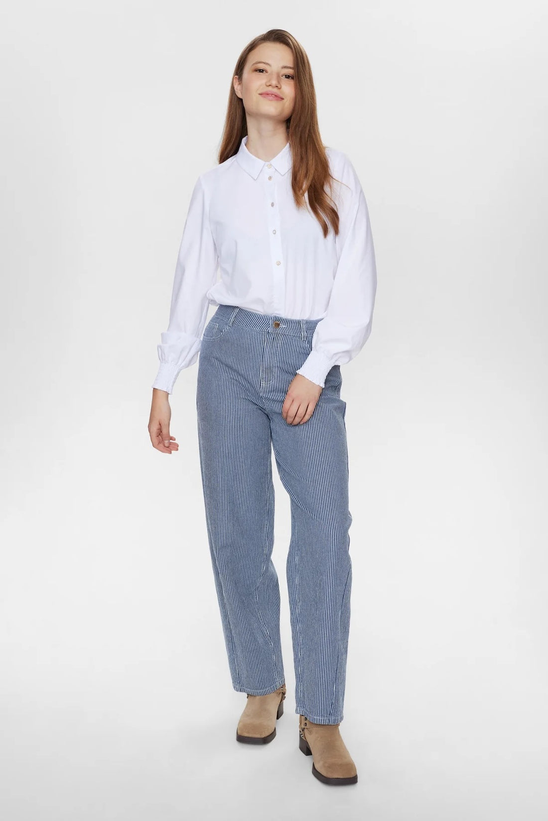 Nuerina Jeans in Dark Sapphire Stripe
