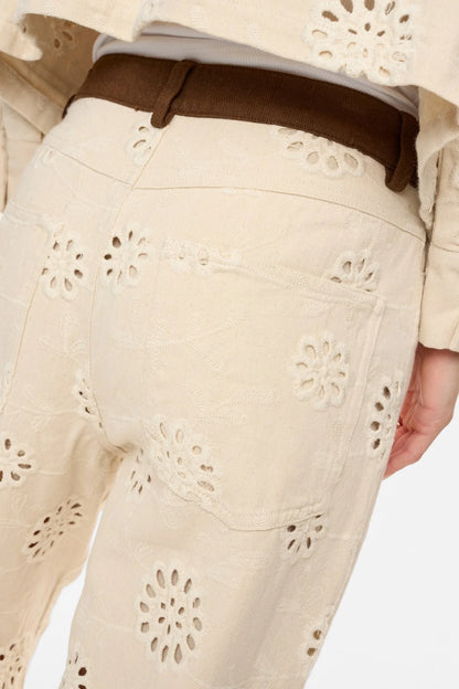 Numph Nuenora Trousers in Cream