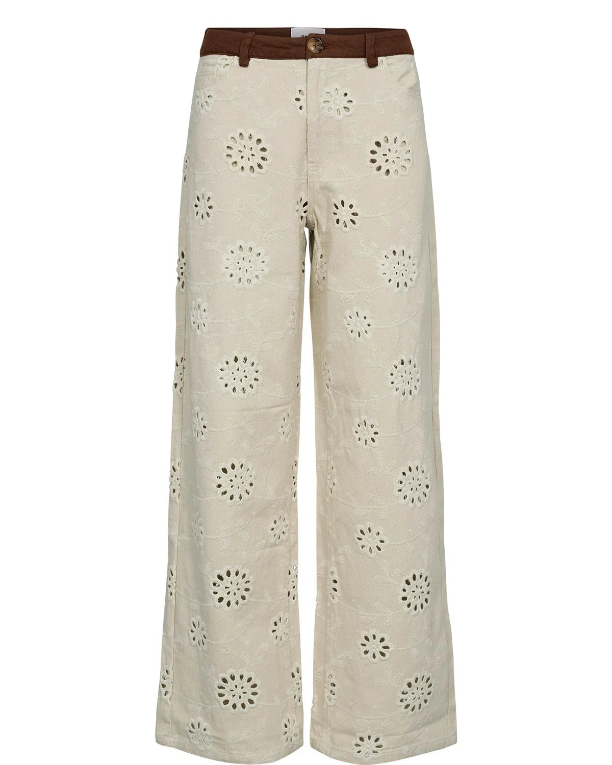 Numph Nuenora Trousers in Cream