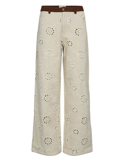 Numph Nuenora Trousers in Cream
