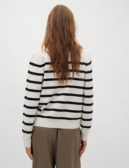 MbyM Knit in Sugar with Java Stripe