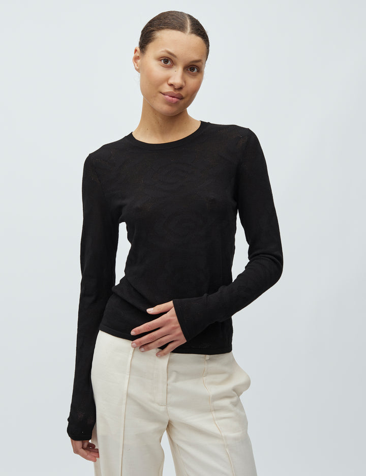 MbyM Black Detailed Top