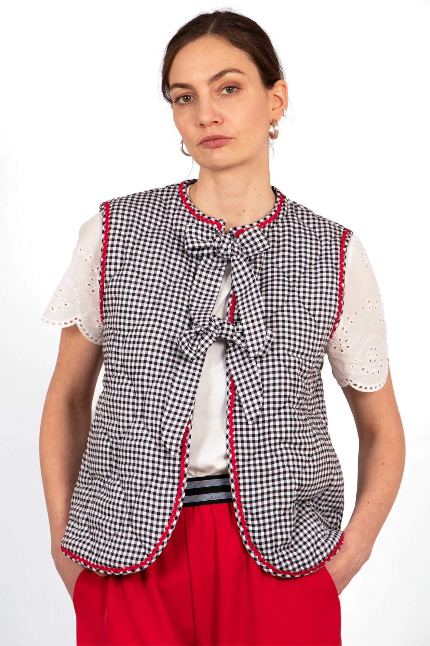 Gingham Vest