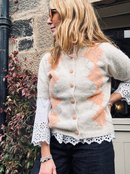 Argyl Spring Vibe Cardigan