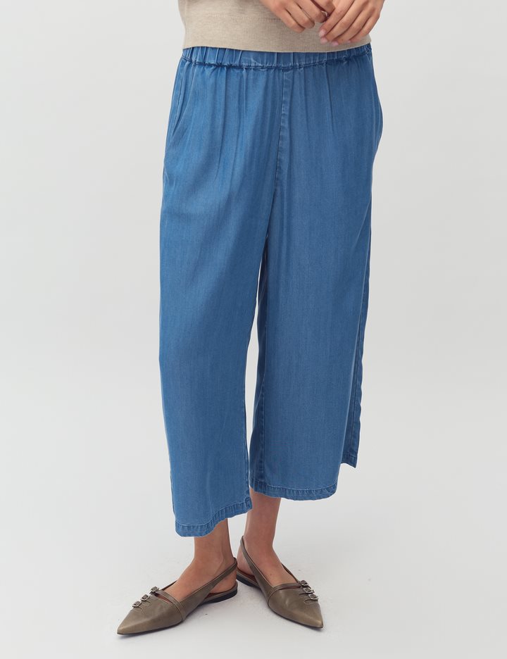 MbyM Talvi Anjelica Culotte Trousers in Mid Vintage Wash