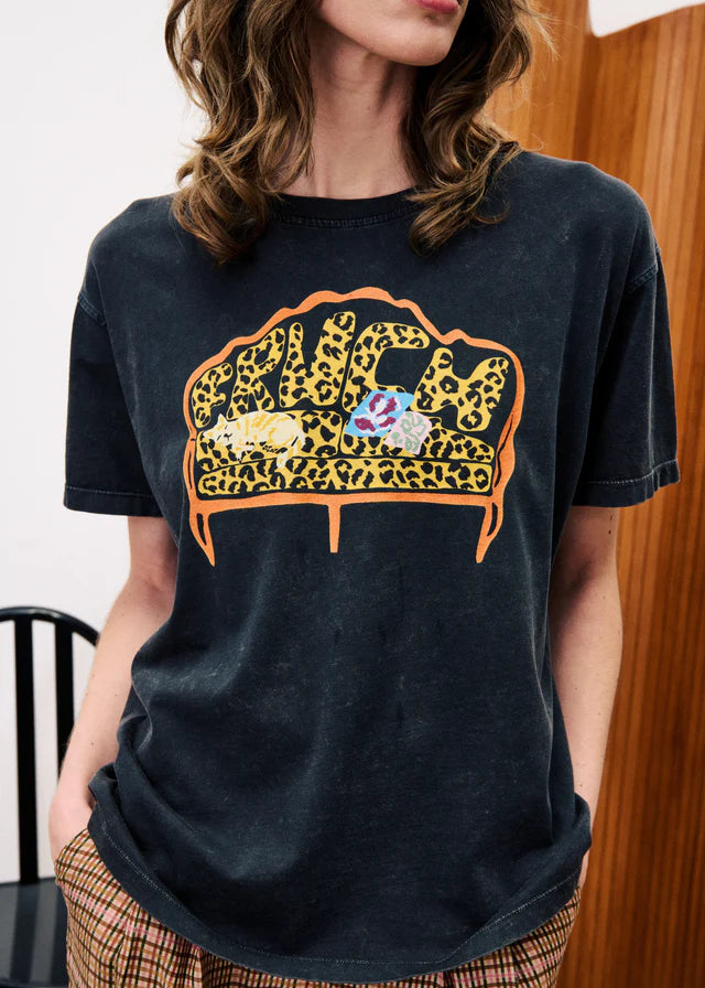 FRNCH Stevia Organic Tee in Anthracite
