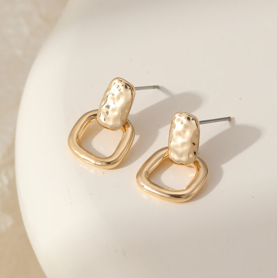 Tolla Small Square Earring in Gold