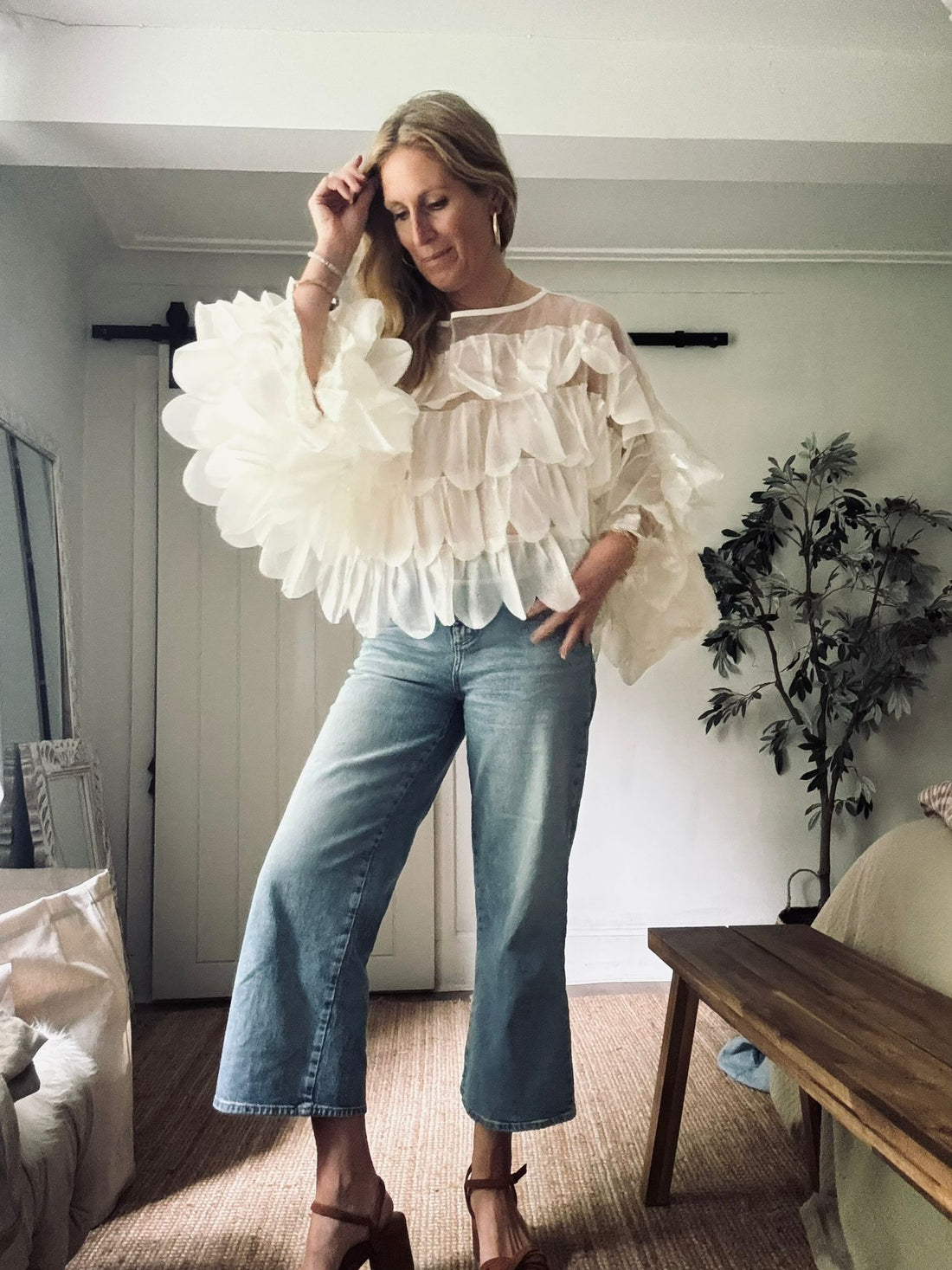 Lola Shirt in Cream (One Size)