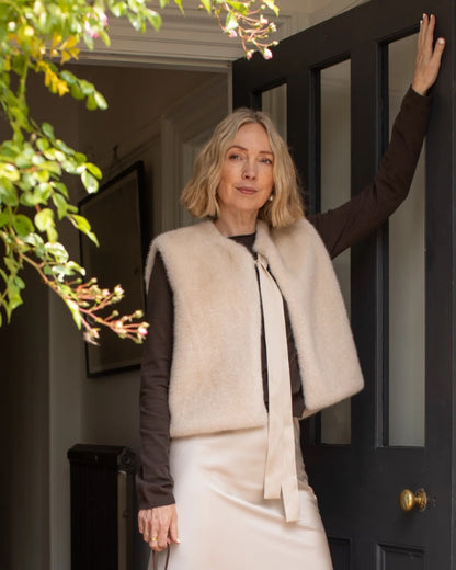 Jade Crew Neck Jumper in Chocolate Bark (ONE SIZE)m