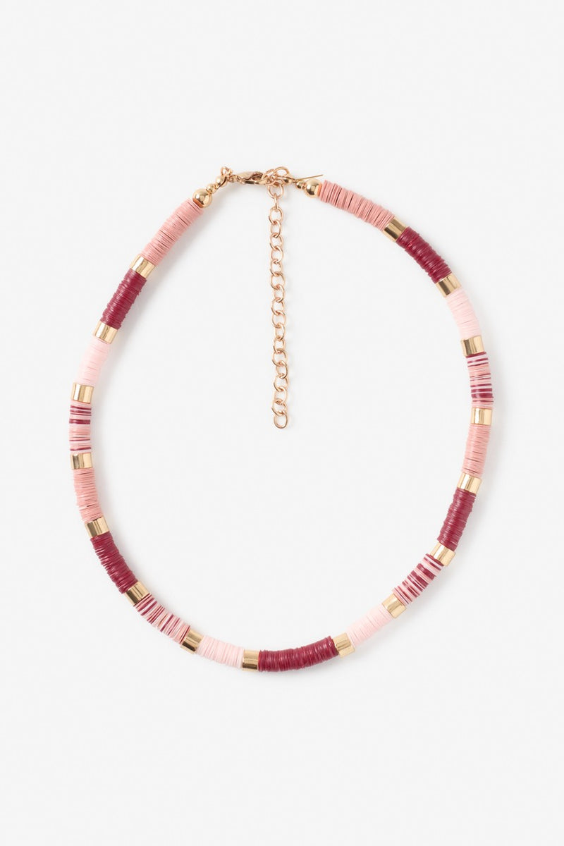 Nekane Aribau Necklace in Pinks with Gold