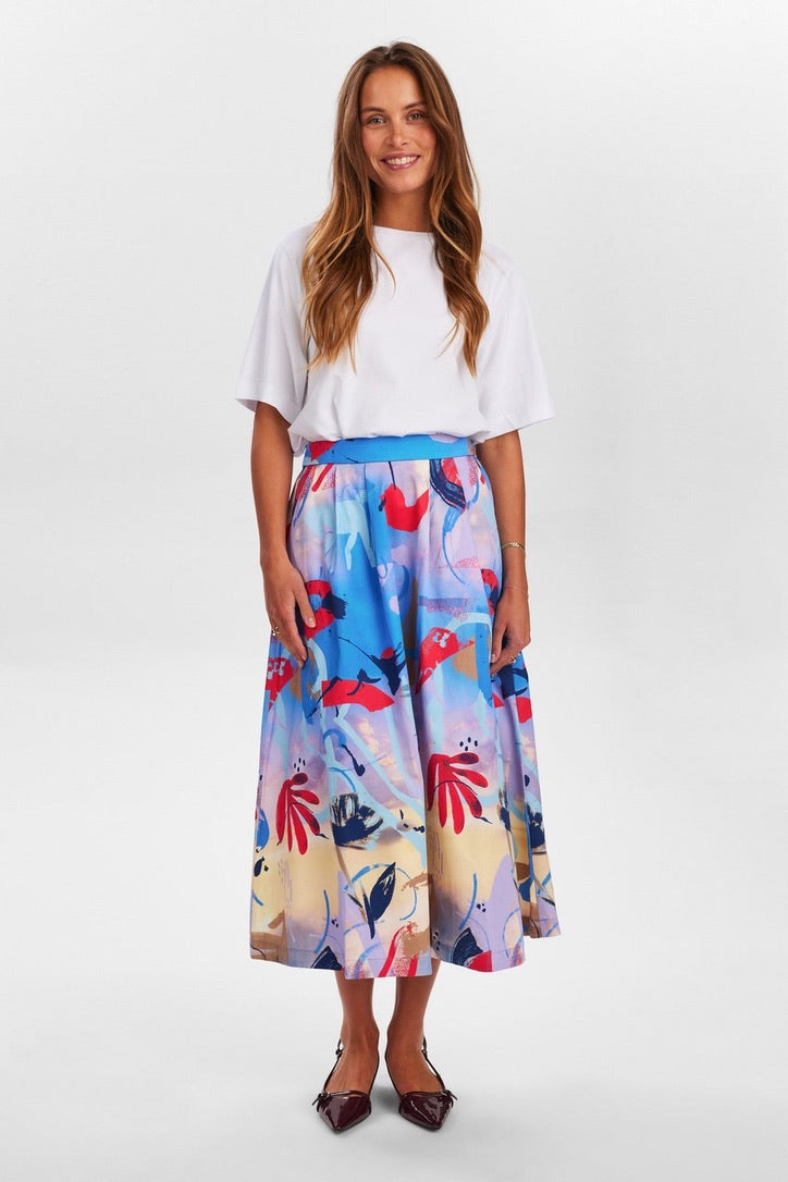 Nümph Nugloria Skirt in Regatta Print