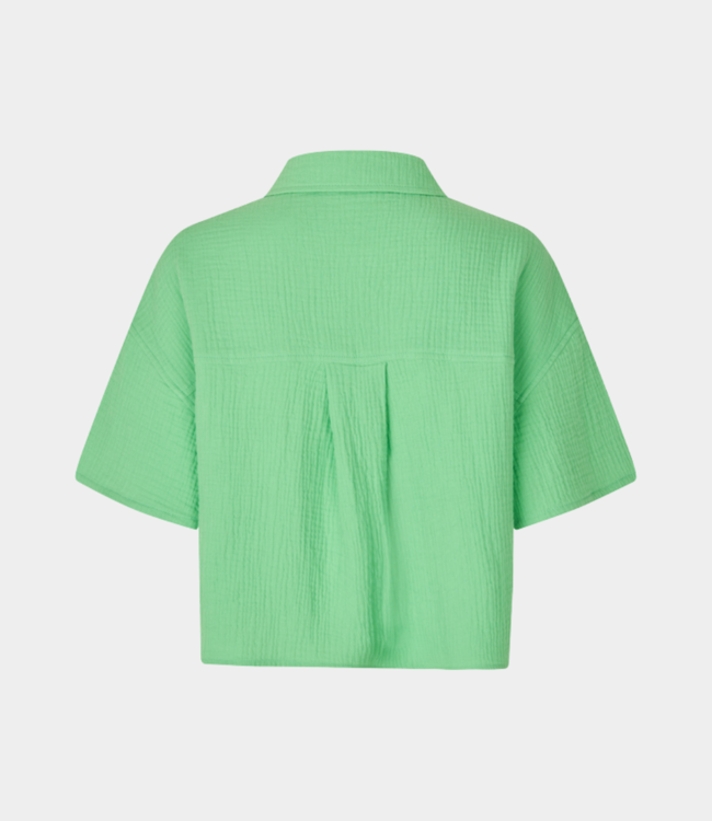 MbyM Emele Seersucker Shirt in Green Bouquet