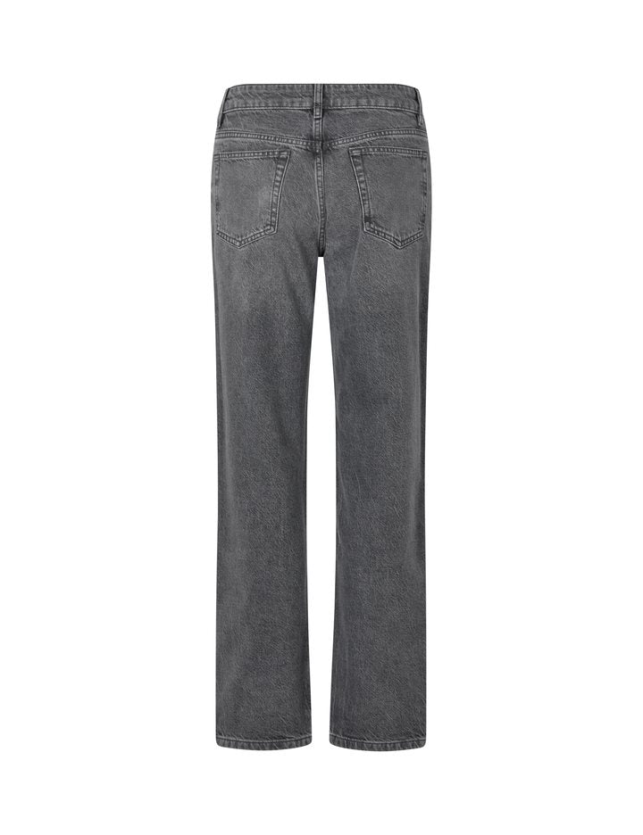 MbyM Jays Straight Leg Jeans in Black Grey Wash