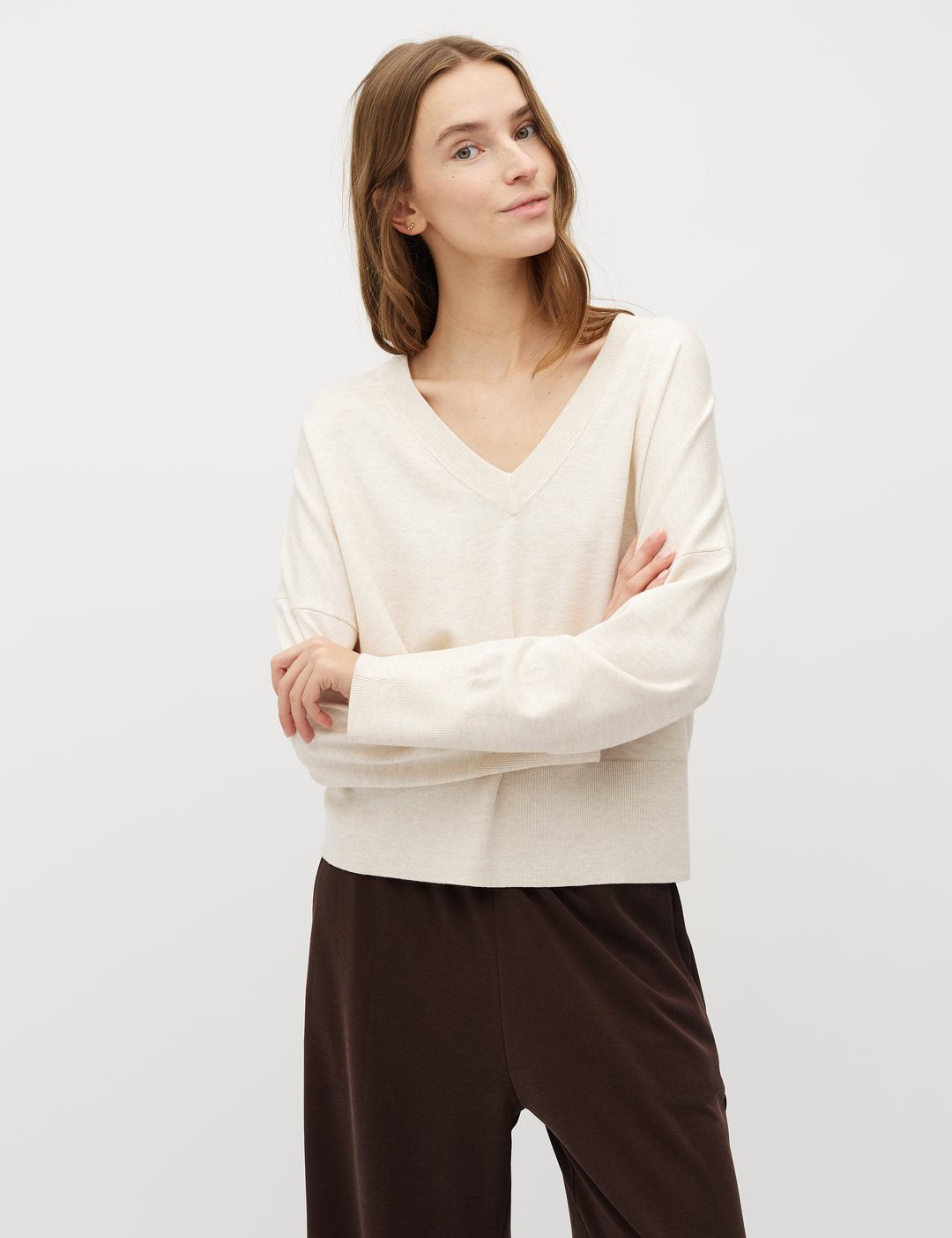 MbyM Gillian V-M Knit in Sugar