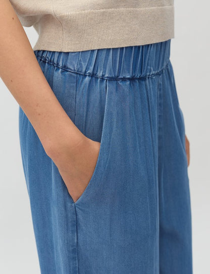 MbyM Talvi Anjelica Culotte Trousers in Mid Vintage Wash