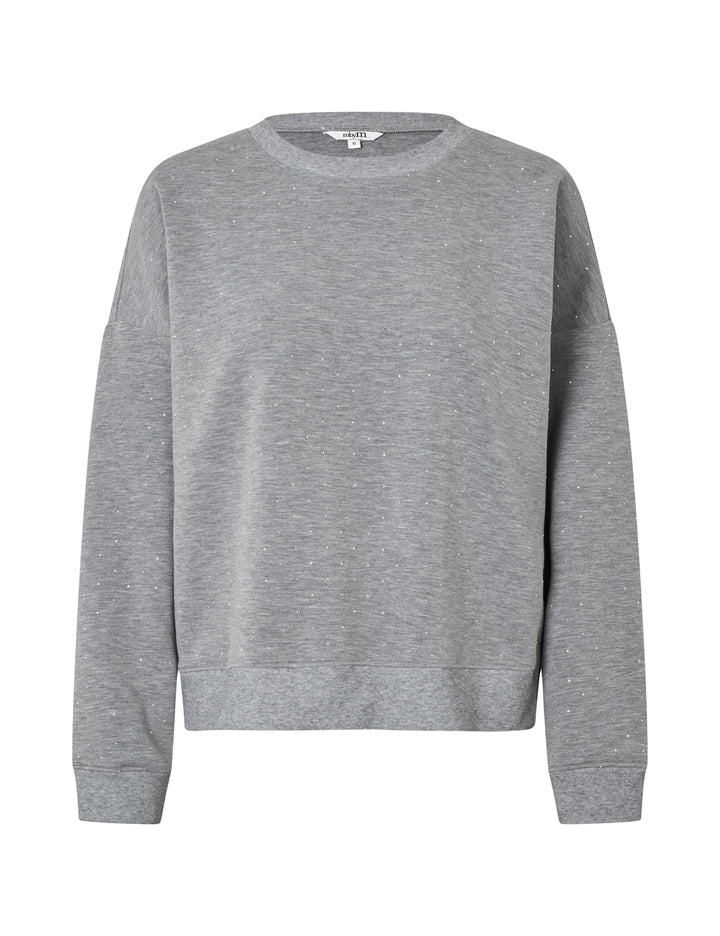 MbyM Swilia Livigna Sweatshirt with Sparkle in Grey