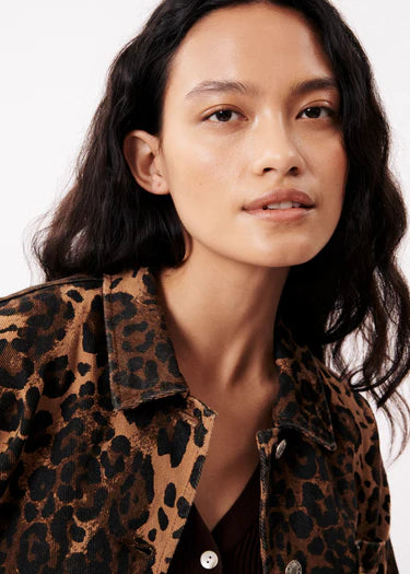 FRNCH Lais Leopard Print Shirt
