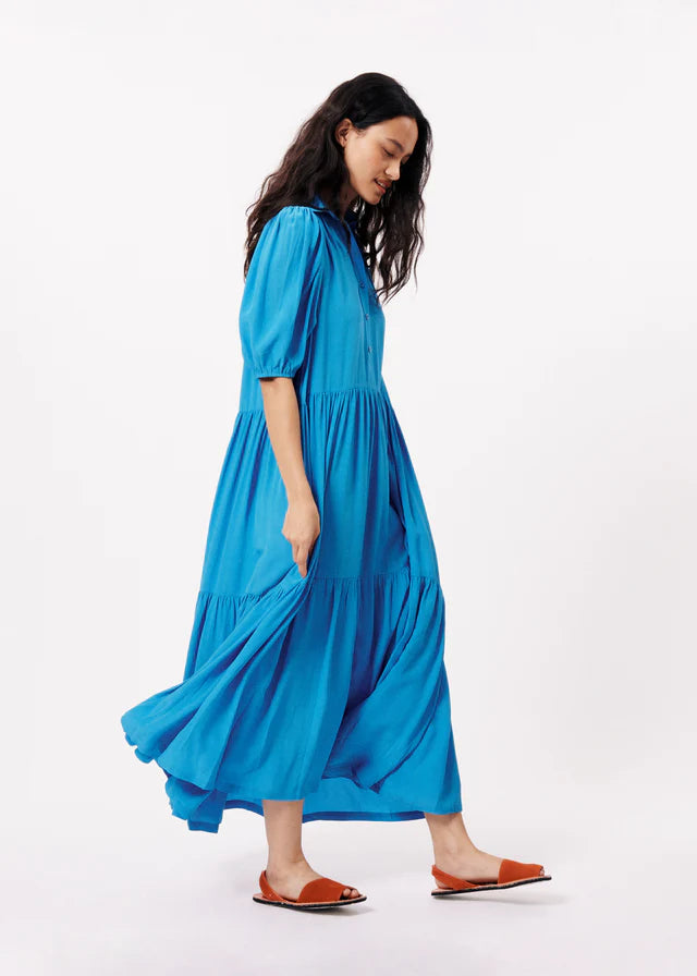 FRNCH Elif Maxi Dress In Electric Blue