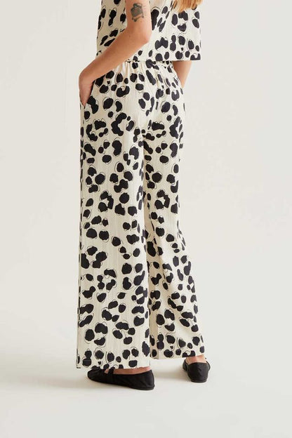 Dalmatian print trousers