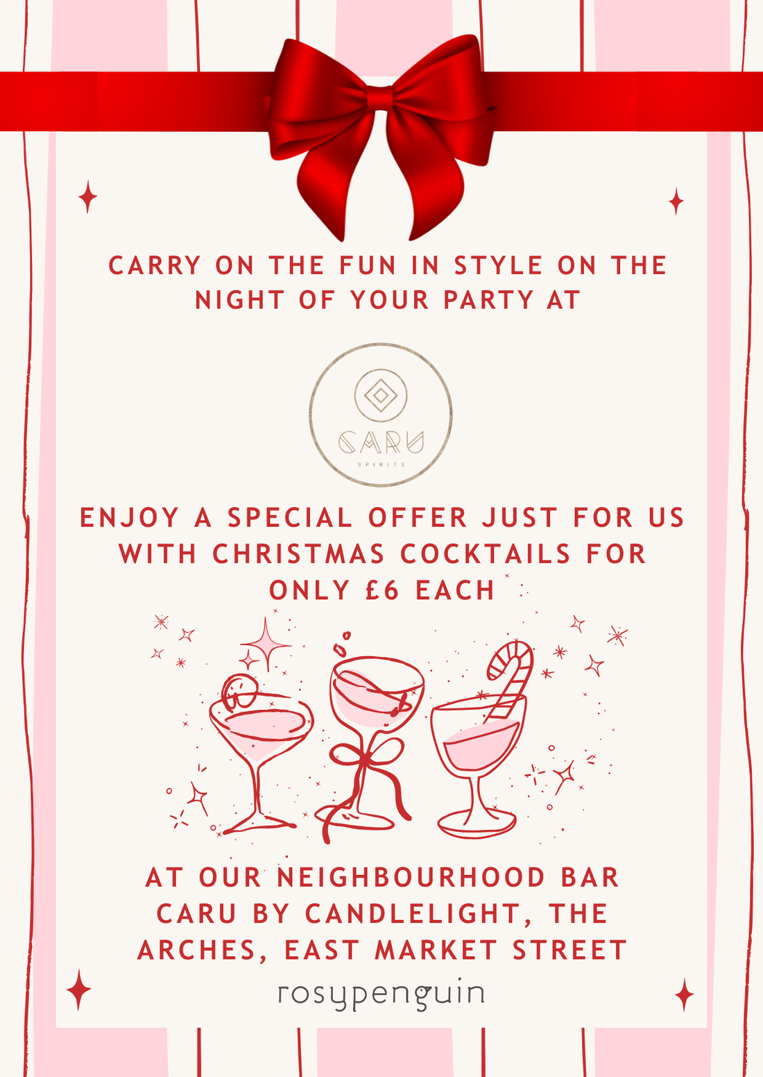 Book Your Christmas Party Night Round at Ours...