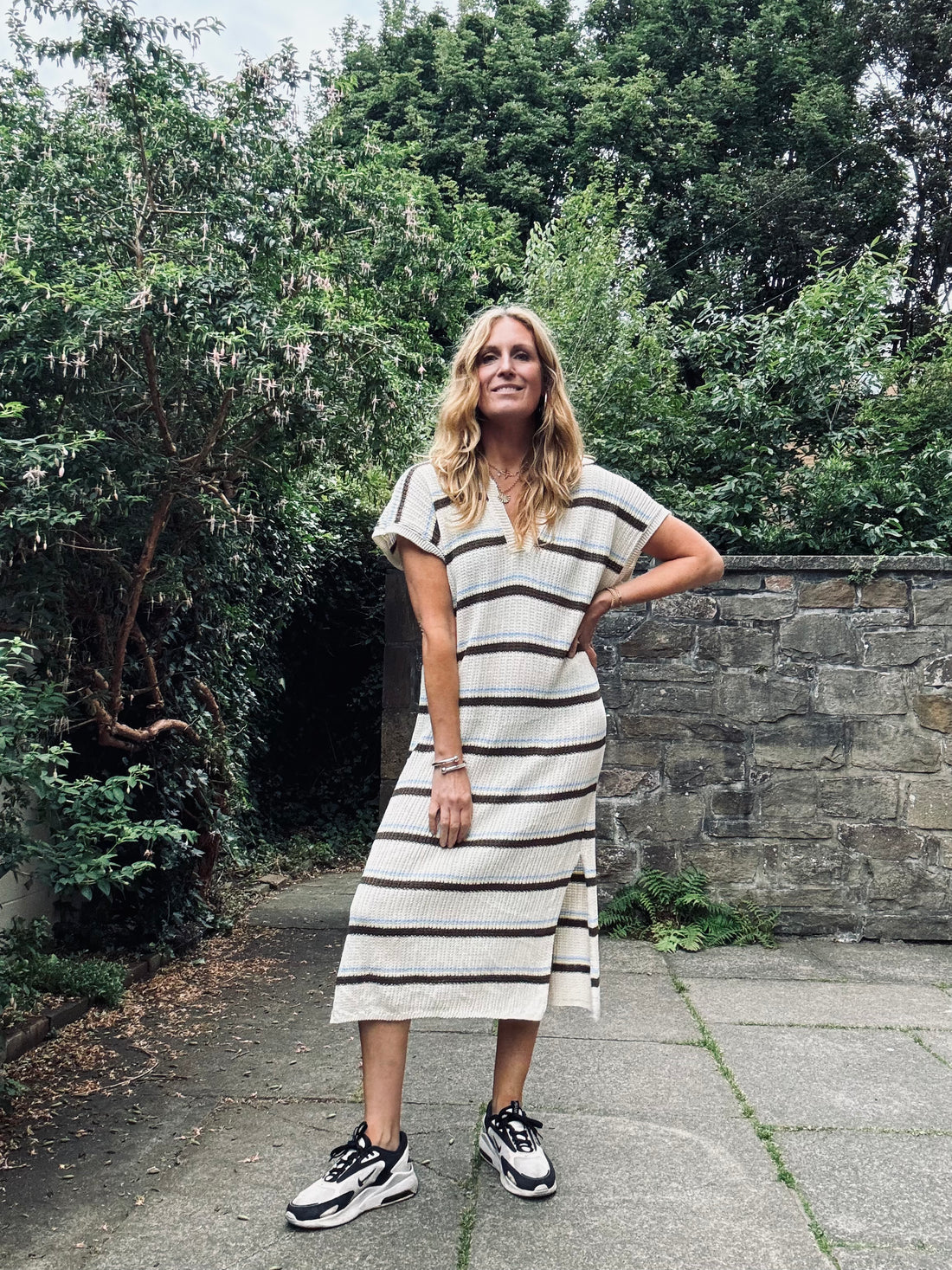 Marley Striped Knitted Dress (ONE SIZE)