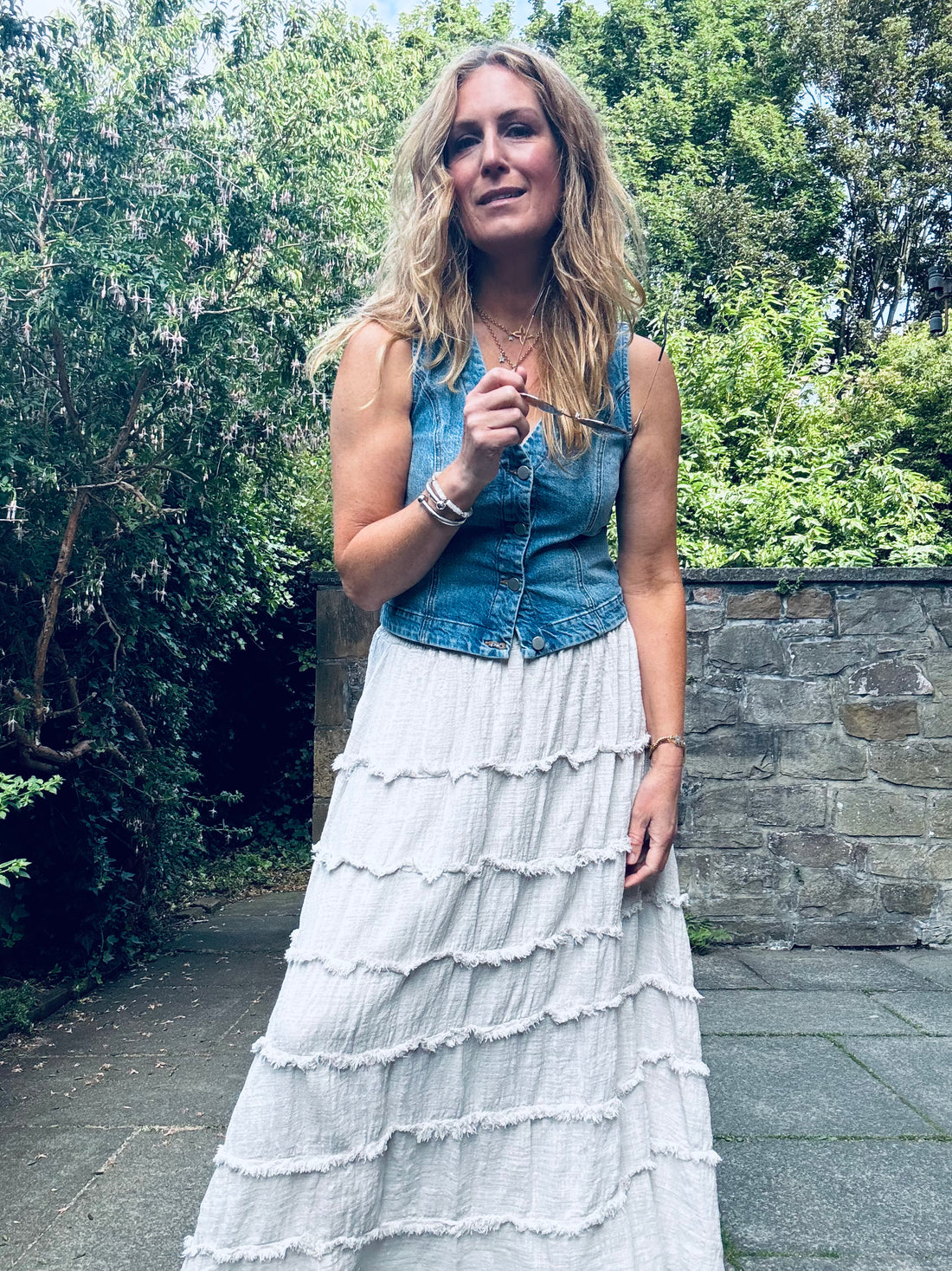 Caitlin Skirt in Beige (ONE SIZE)