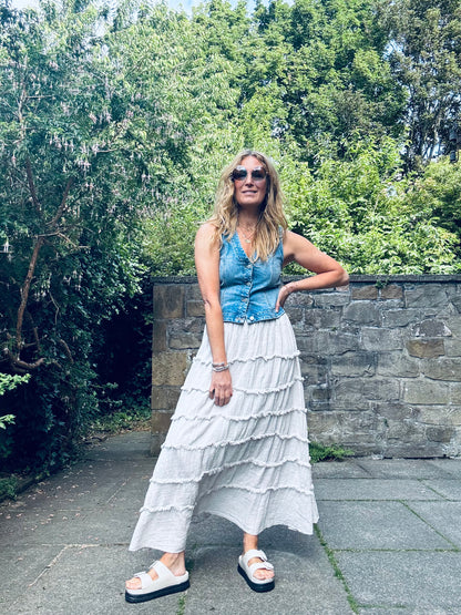 Caitlin Skirt in Beige (ONE SIZE)