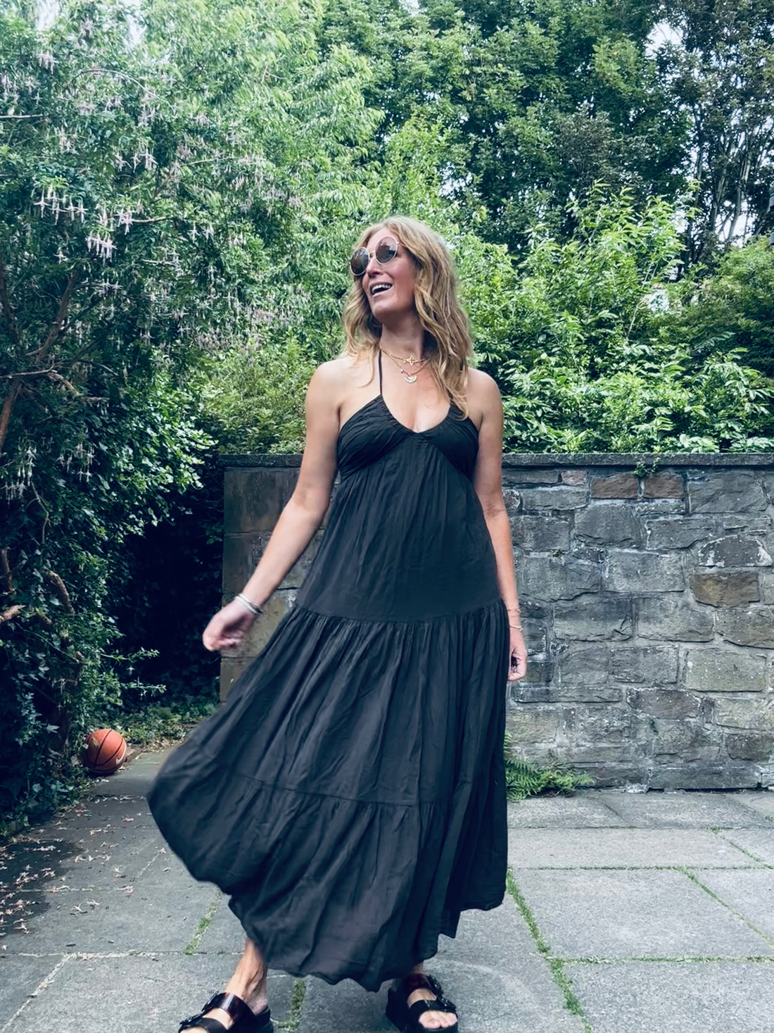 Lauren Halter Neck Dress in Chocolate (One Size)