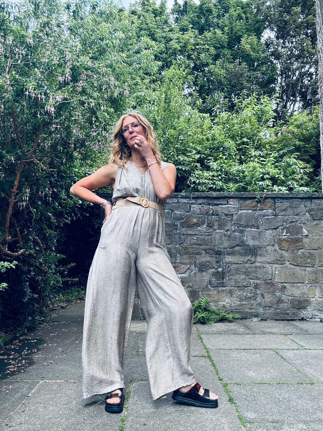 Lara Belted Jumpsuit (One Size)