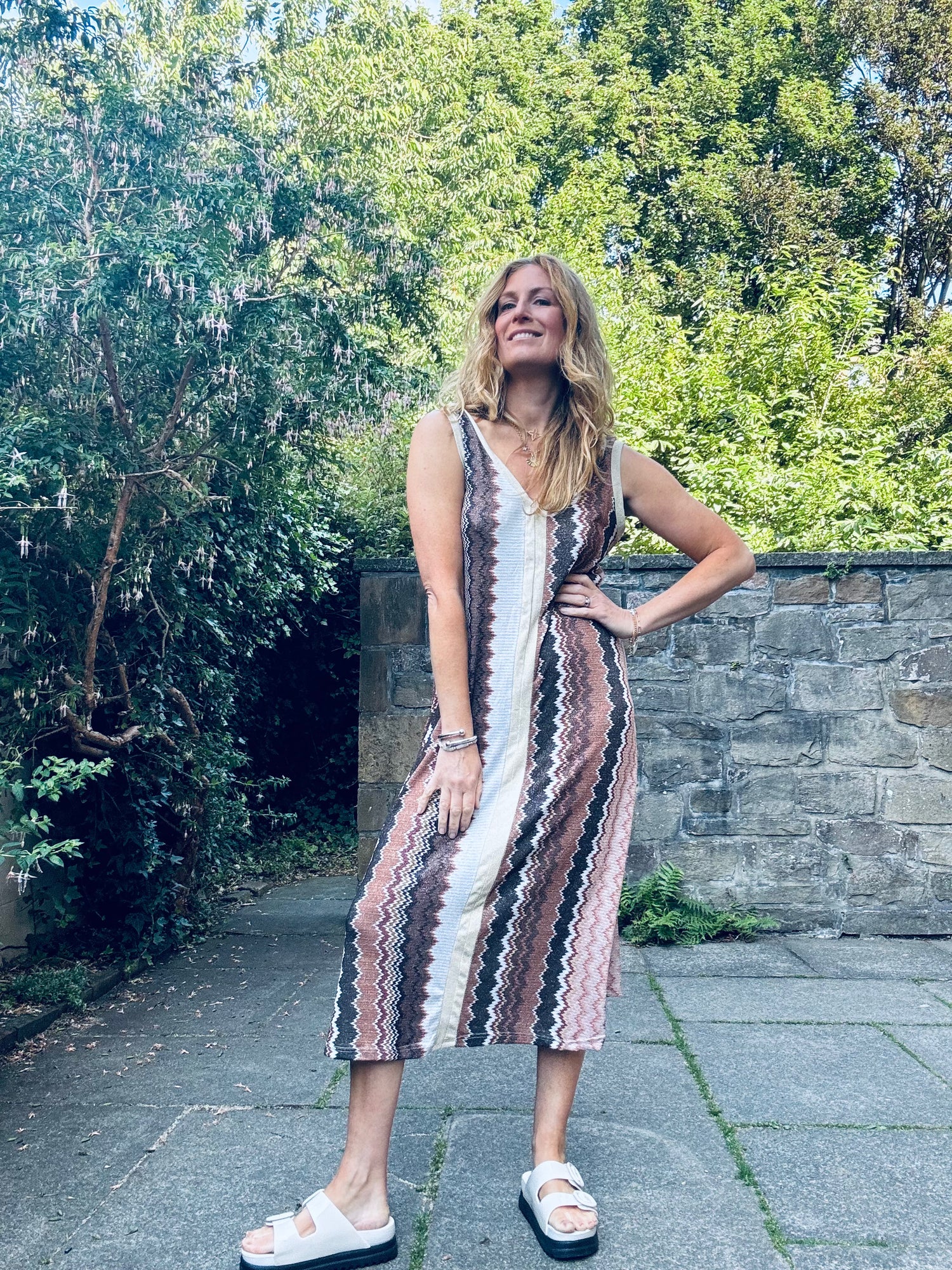 Lily Missoni Dress in Brown (ONE SIZE)